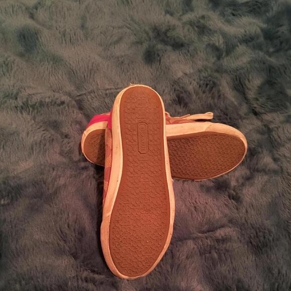 Size 9 Coach Signature Sneakers - Brown and Pink - Picture 3 of 5